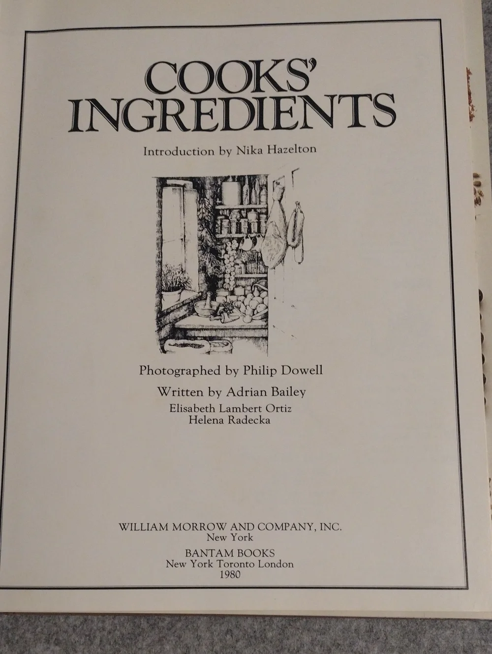 Cooks' Ingredients Cookbook - White Cover